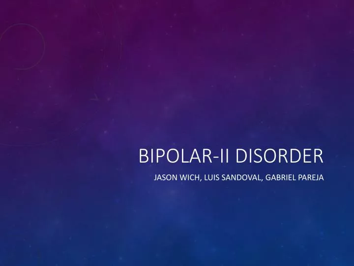 bipolar ii disorder