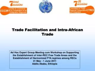 Trade Facilitation and Intra-African Trade