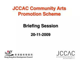 JCCAC Community Arts Promotion Scheme