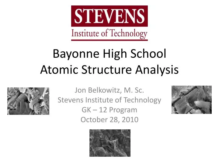 bayonne high school atomic structure analysis