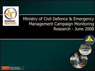 Ministry of Civil Defence &amp; Emergency Management Campaign Monitoring Research - June 2008