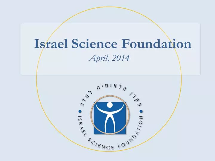 israel science foundation april 2014