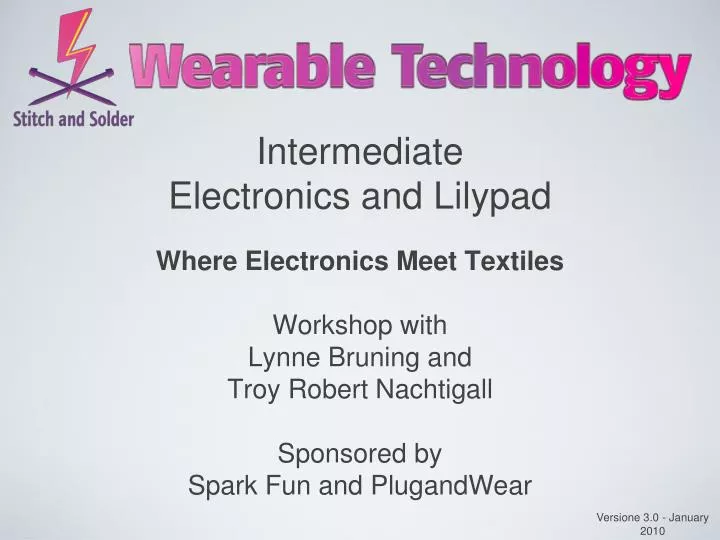 intermediate electronics and lilypad