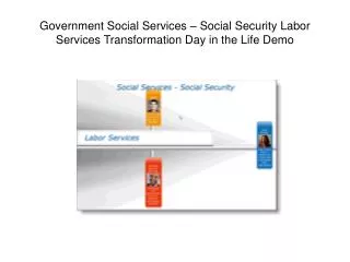 Government Social Services – Social Security Labor Services Transformation Day in the Life Demo
