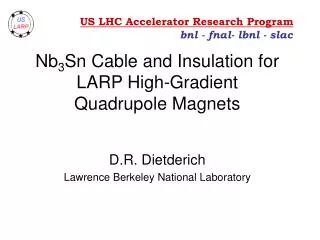 Nb 3 Sn Cable and Insulation for LARP High-Gradient Quadrupole Magnets