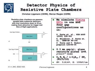Detector Physics of Resistive Plate Chambers