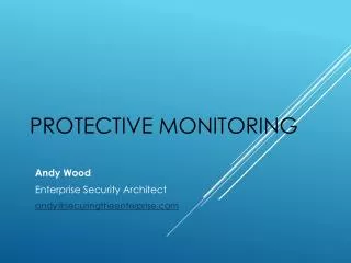 Protective Monitoring