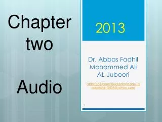 Dr. Abbas Fadhil Mohammed Ali AL-Juboori abbas.aljuboori@uokerbala.iq abbaszain2003@yahoo
