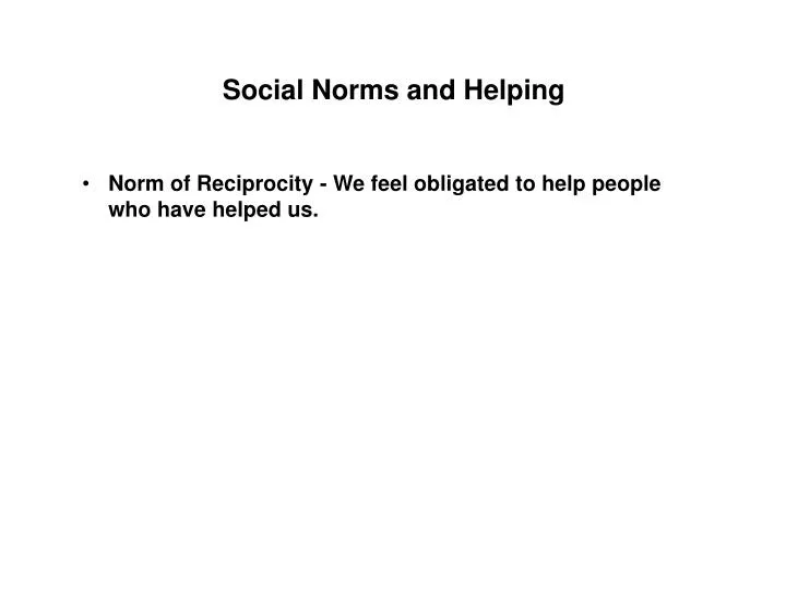 social norms and helping