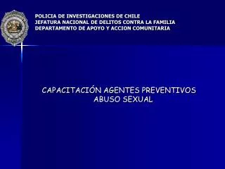 CAPACITACIÓN AGENTES PREVENTIVOS ABUSO SEXUAL