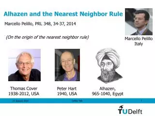 Alhazen and the Nearest Neighbor Rule
