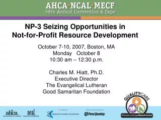 NP-3 Seizing Opportunities in Not-for-Profit Resource Development