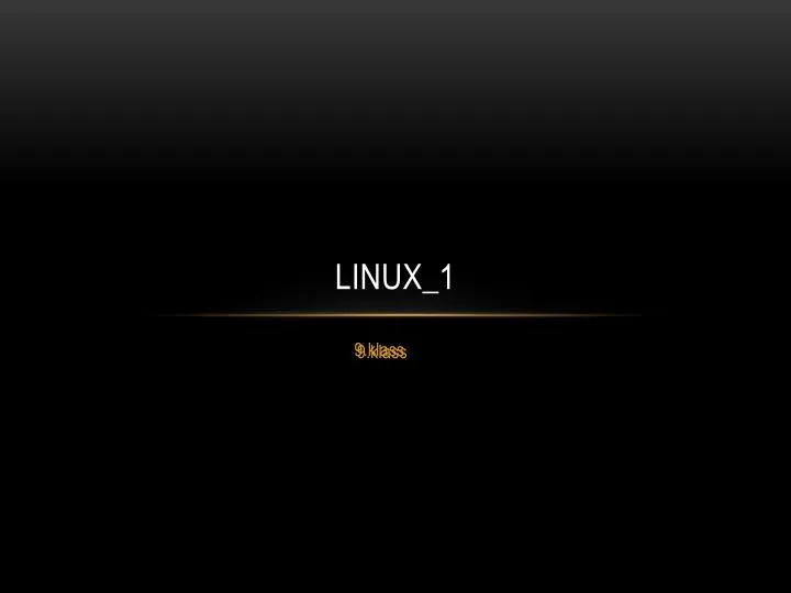 linux 1