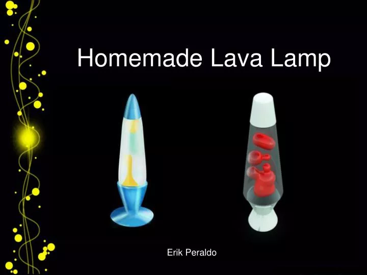 homemade lava lamp