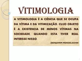 VITIMOLOGIA