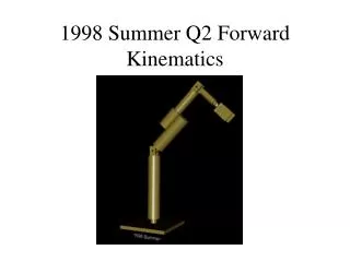 1998 Summer Q2 Forward Kinematics