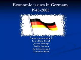 Economic issues in Germany 1945-2005