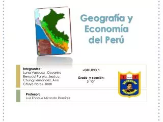 Geografía y Economía del Perú