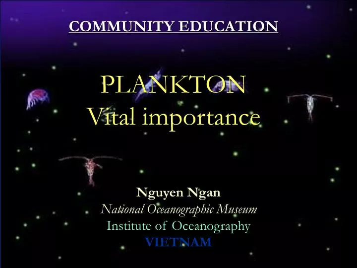 community education plankton vital importance