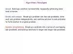 Algorithmic Paradigms - slide 1