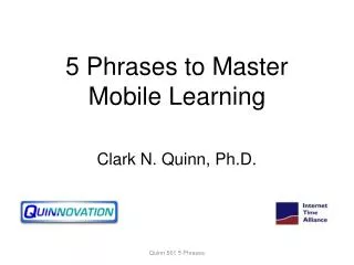 5 Phrases to Master Mobile Learning