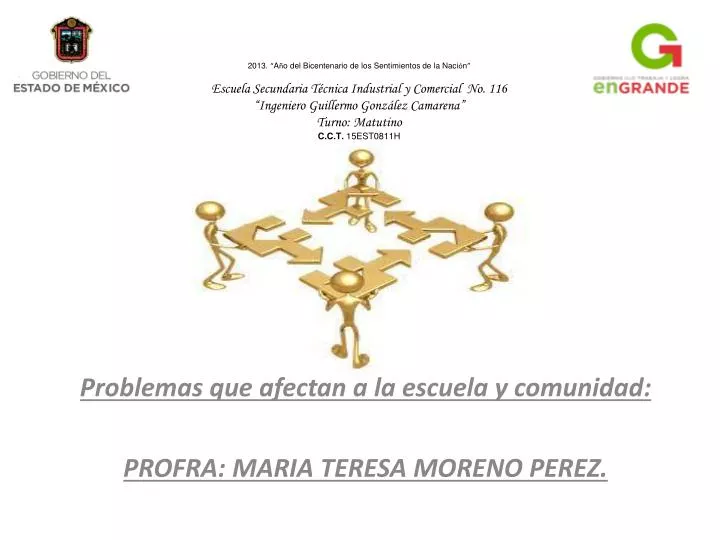 problemas que afectan a la escuela y comunidad profra maria teresa moreno perez