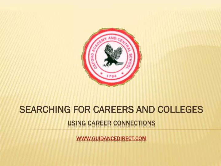 searching for careers and colleges