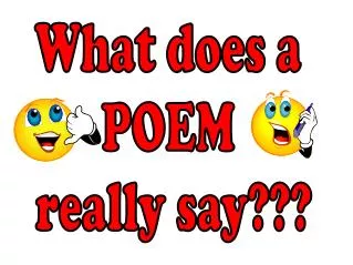 What does a POEM really say???