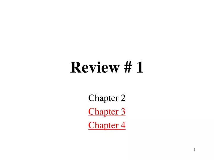 review 1