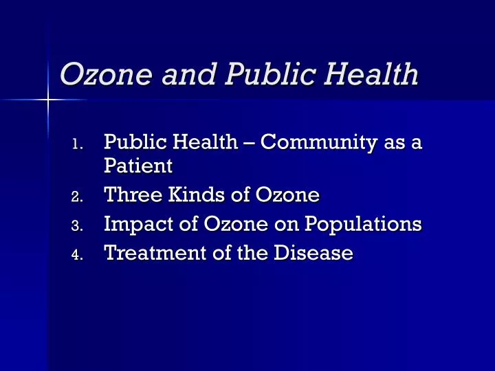 ozone and public health