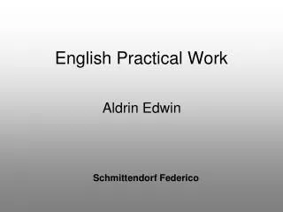 English Practical Work