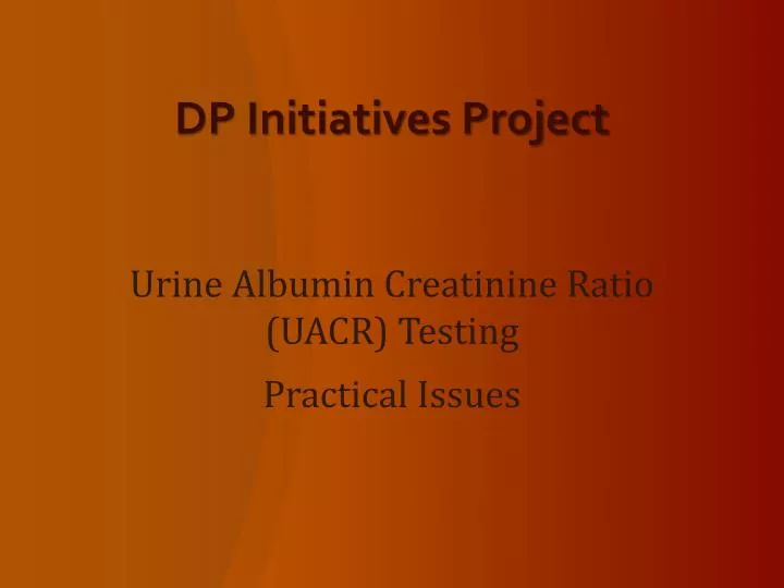 dp initiatives project