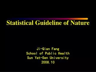 An editorial of Nature Medicine  (2005) &lt;Statistically significant&gt; :