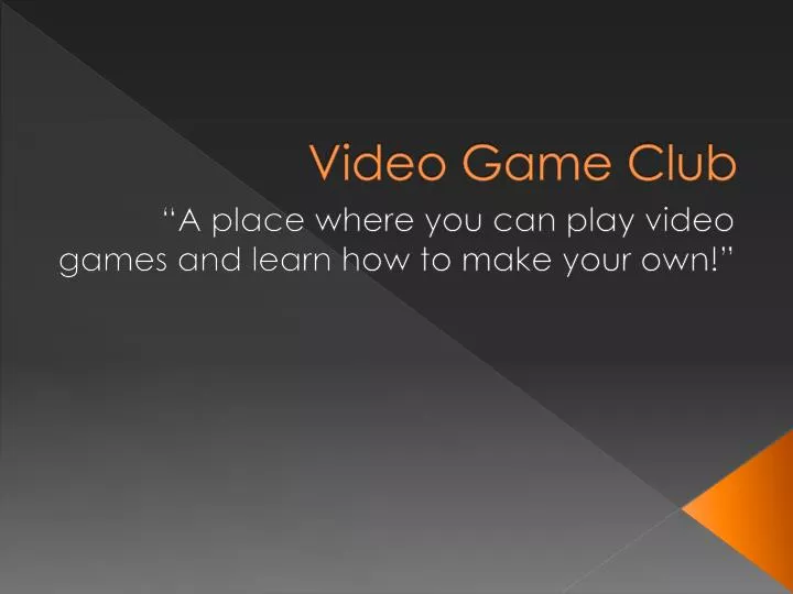 video game club