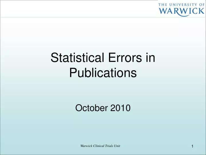 statistical errors in publications