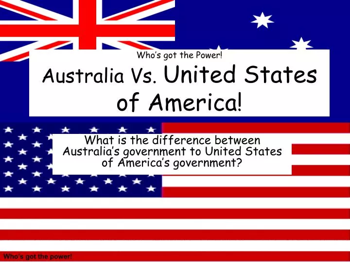 who s got the power australia vs united states of america