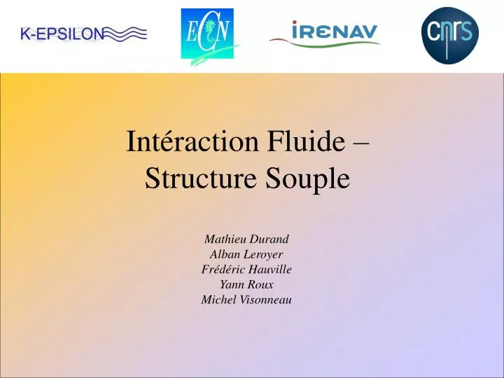 int raction fluide structure souple