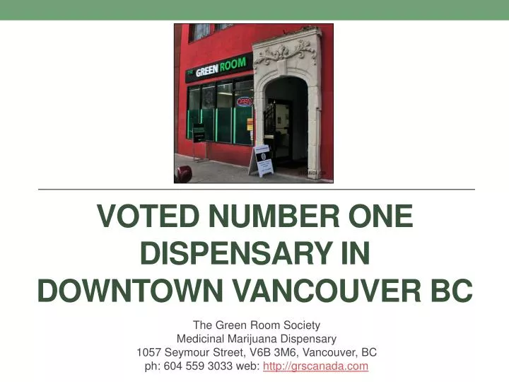 voted number one dispensary in downtown vancouver bc
