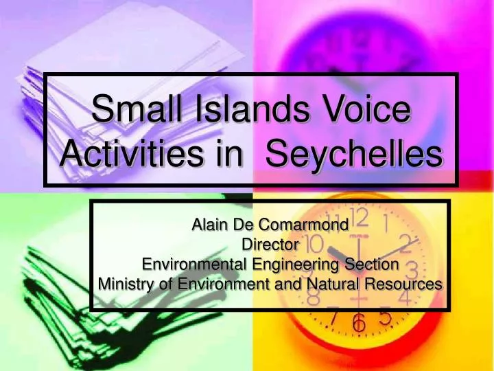 small islands voice activities in seychelles