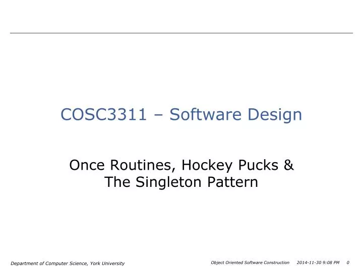 cosc3311 software design