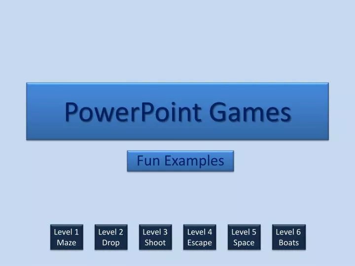 powerpoint games