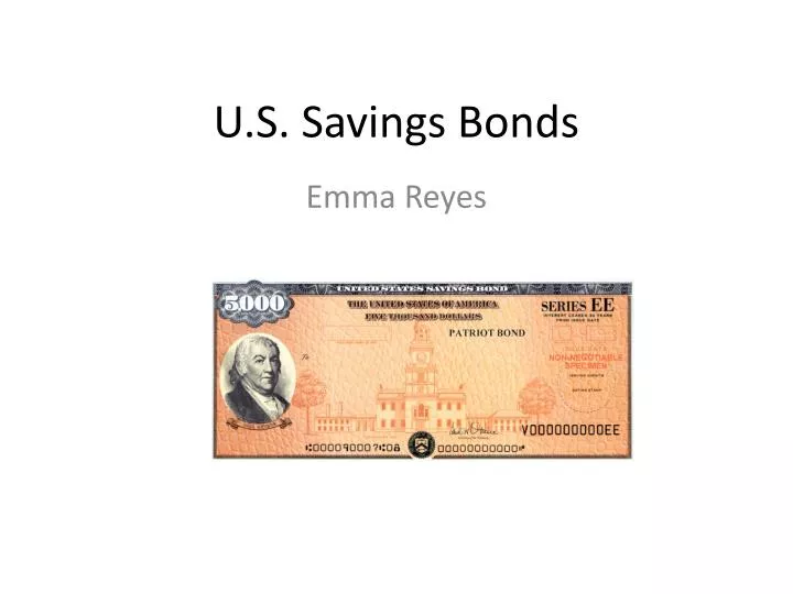 u s savings bonds