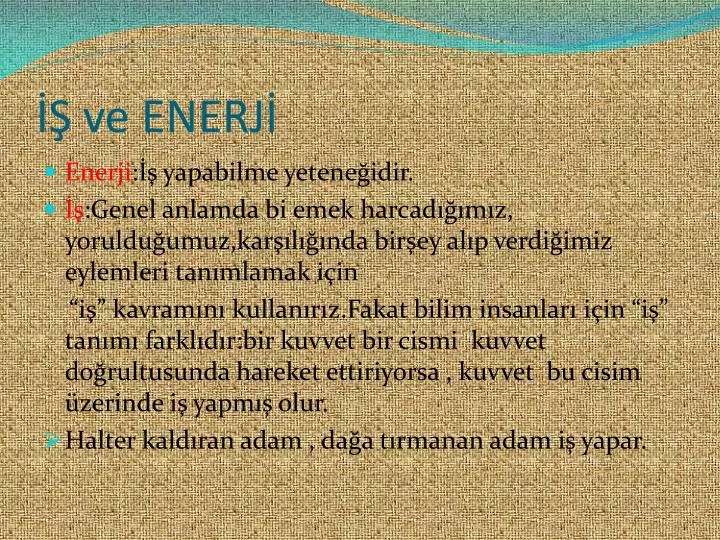 ve enerj