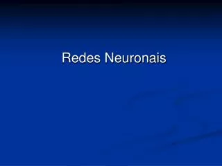 Redes Neuronais