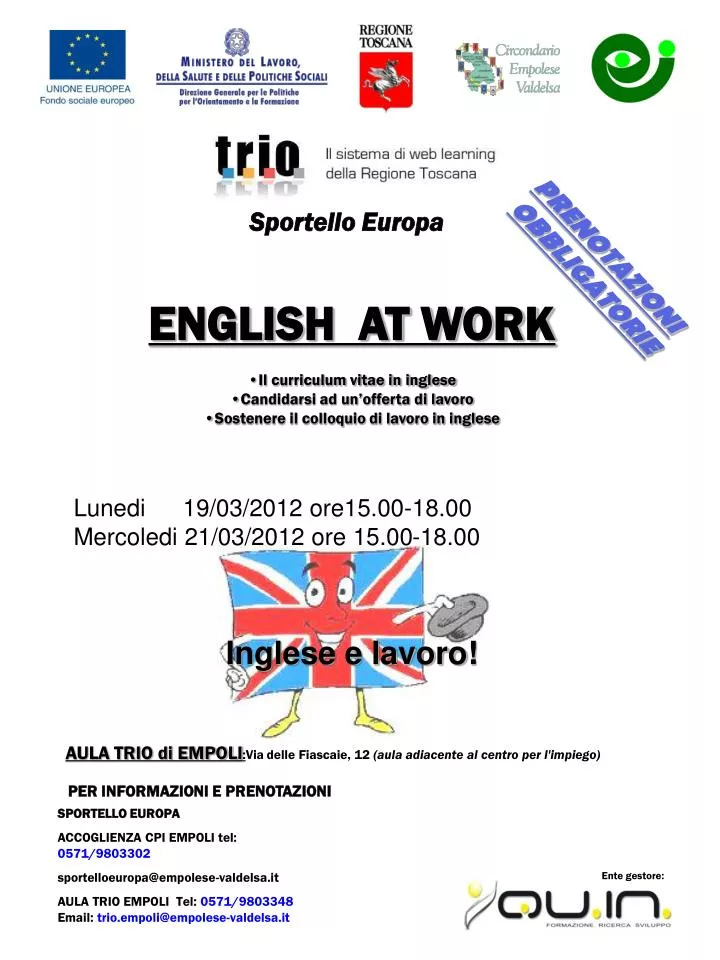 inglese e lavoro