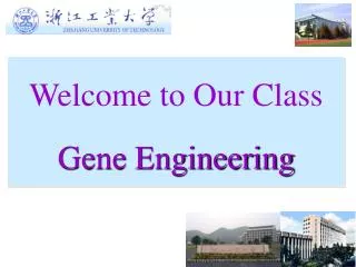 Welcome to Our Class Gene Engineering