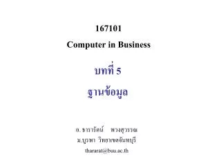 167101 Computer in Business