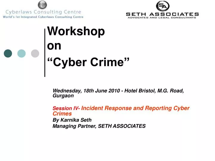 workshop on cyber crime