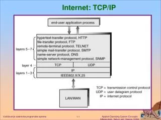 Internet: TCP/I P