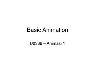 Basic Animation